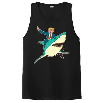 Donald Trump Riding Shark PosiCharge Competitor Tank