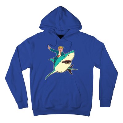 Donald Trump Riding Shark Hoodie