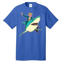 Donald Trump Riding Shark Tall T-Shirt