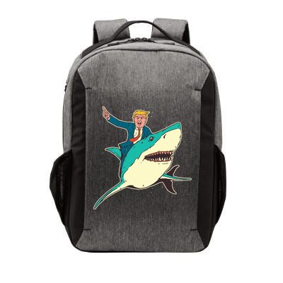 Donald Trump Riding Shark Vector Backpack