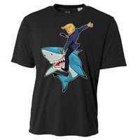 Donald Trump Shark President Cooling Performance Crew T-Shirt