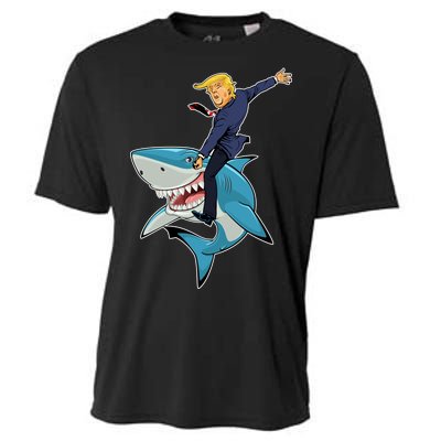 Donald Trump Shark President Cooling Performance Crew T-Shirt