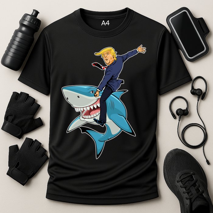 Donald Trump Shark President Performance Shirt