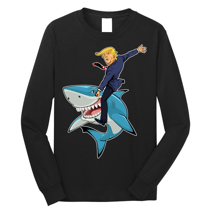 Donald Trump Shark President Long Sleeve Shirt