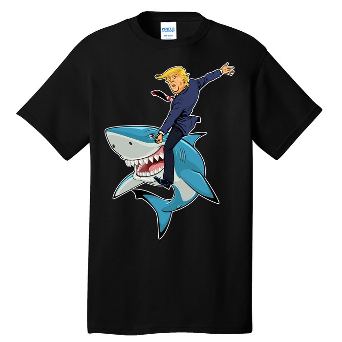 Donald Trump Shark President Tall T-Shirt