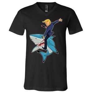 Donald Trump Shark President V-Neck T-Shirt