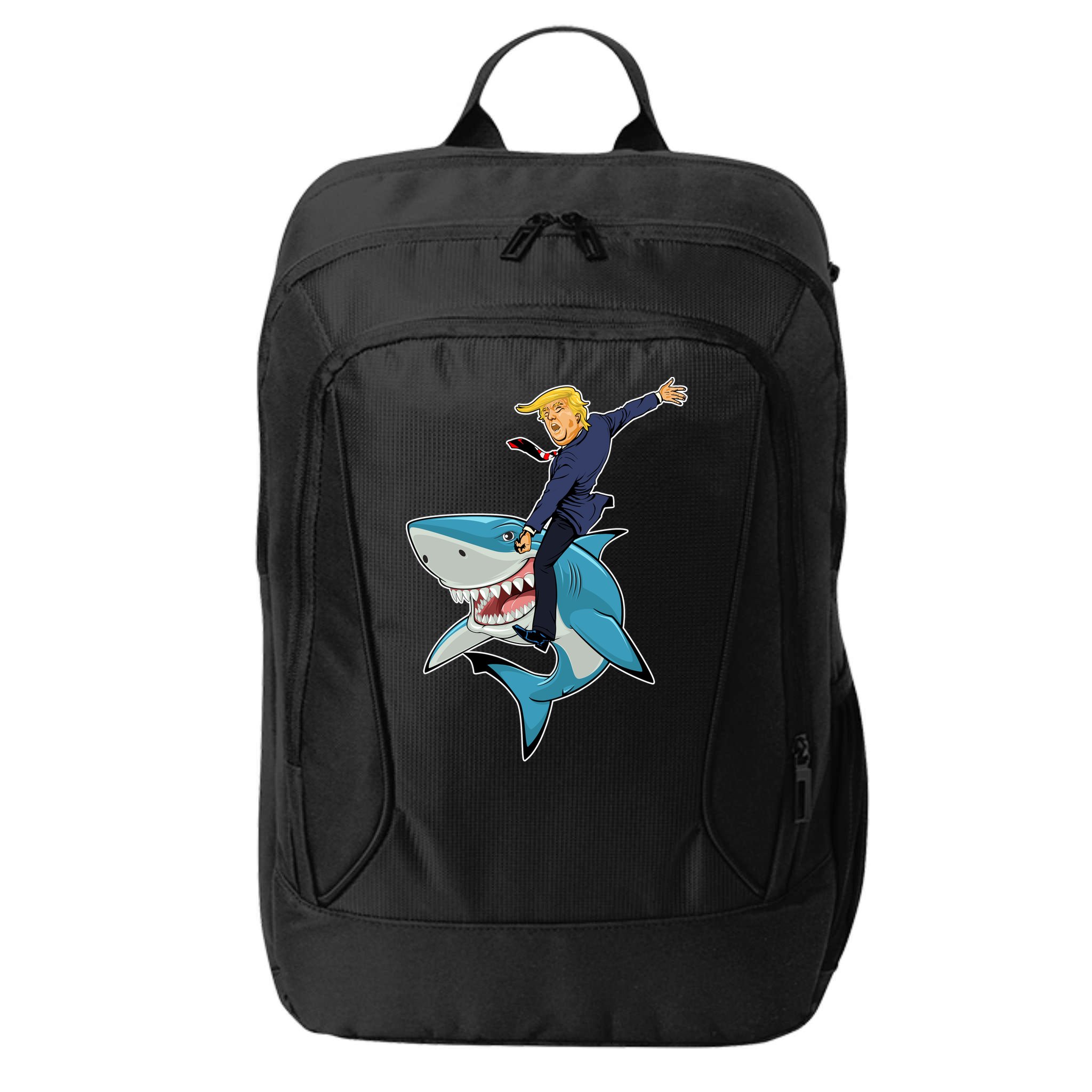 Donald Trump Shark President City Backpack