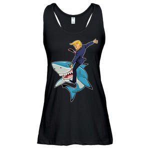 Donald Trump Shark President Ladies Essential Flowy Tank