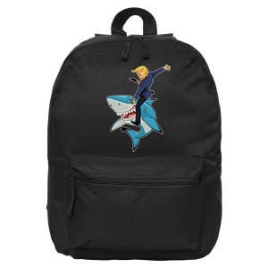 Donald Trump Shark President 16 in Basic Backpack