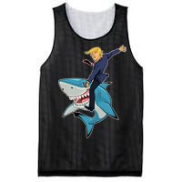 Donald Trump Shark President Mesh Reversible Basketball Jersey Tank