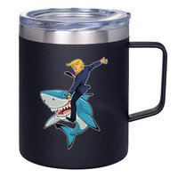 Donald Trump Shark President 12oz Stainless Steel Coffee Mug