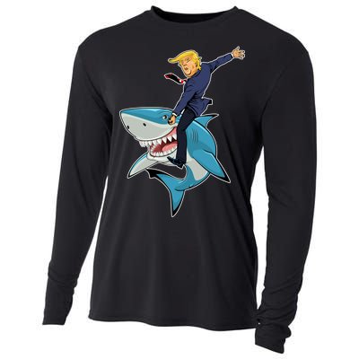 Donald Trump Shark President Cooling Performance Long Sleeve Crew