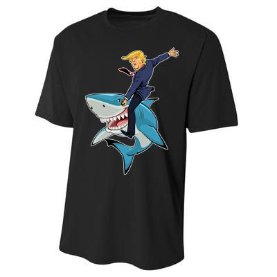 Donald Trump Shark President Performance Sprint T-Shirt