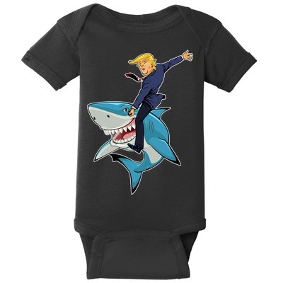 Donald Trump Shark President Baby Bodysuit