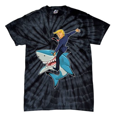 Donald Trump Shark President Tie-Dye T-Shirt