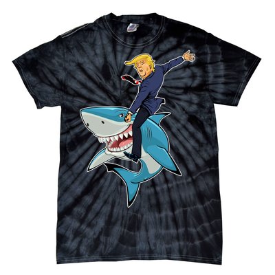 Donald Trump Shark President Tie-Dye T-Shirt