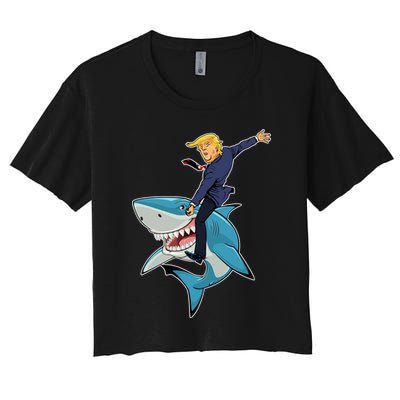 Donald Trump Shark President Crop Top