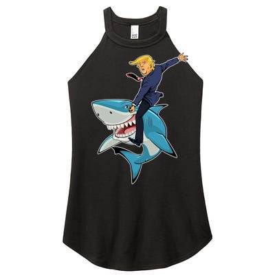 Donald Trump Shark President Women's Perfect Tri Rocker Tank