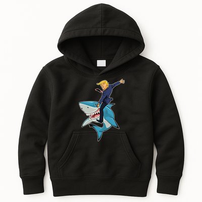 Donald Trump Shark President Kids Hoodie