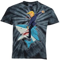 Donald Trump Shark President Kids Tie-Dye T-Shirt