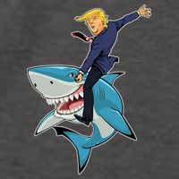 Donald Trump Shark President Vector Backpack