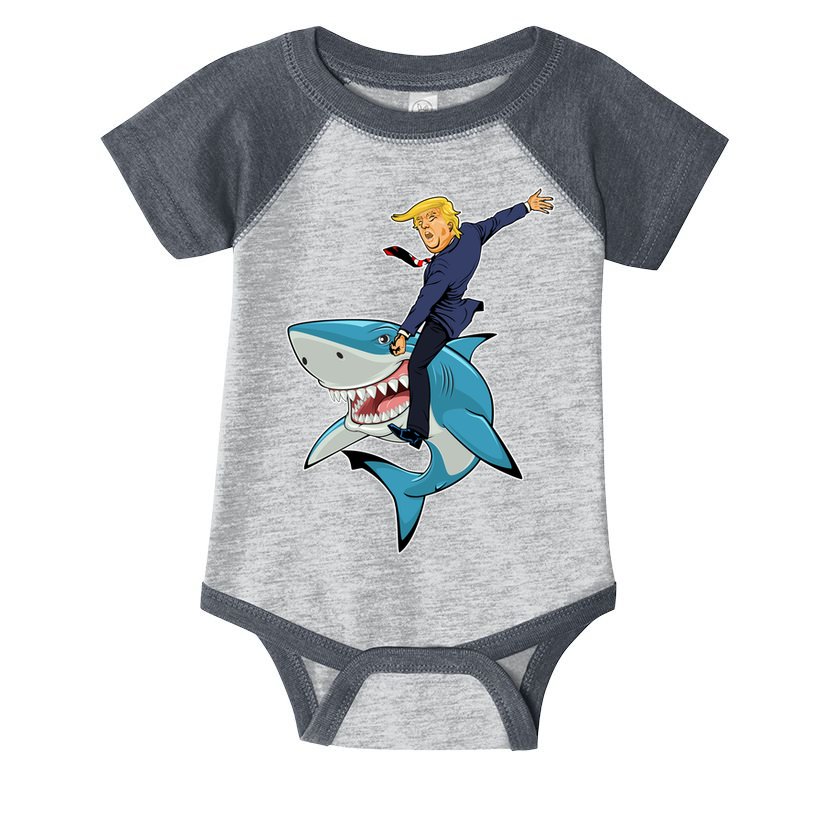 Donald Trump Shark President Infant Baby Jersey Bodysuit