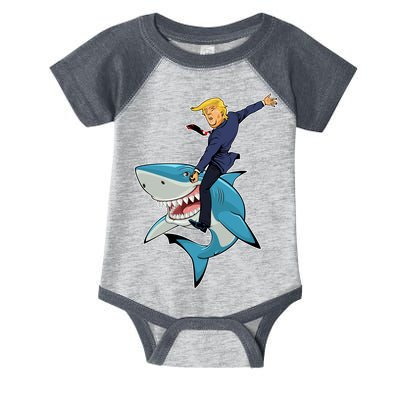 Donald Trump Shark President Infant Baby Jersey Bodysuit