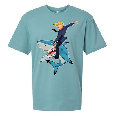 Donald Trump Shark President Sueded Cloud Jersey T-Shirt