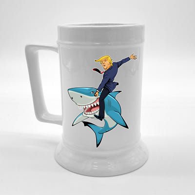 Donald Trump Shark President Beer Stein