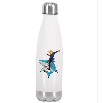 Donald Trump Shark President Stainless Steel Insulated Water Bottle