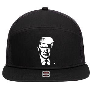 Donald Trump Silhouette 7 Panel Mesh Trucker Snapback Hat