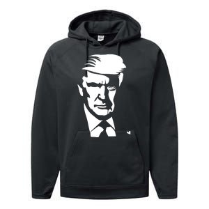 Donald Trump Silhouette Performance Fleece Hoodie