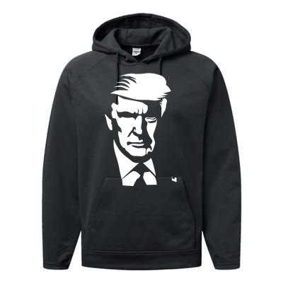 Donald Trump Silhouette Performance Fleece Hoodie