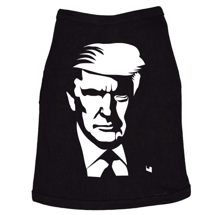 Donald Trump Silhouette Doggie Tank