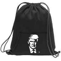 Donald Trump Silhouette Sweatshirt Cinch Pack Bag