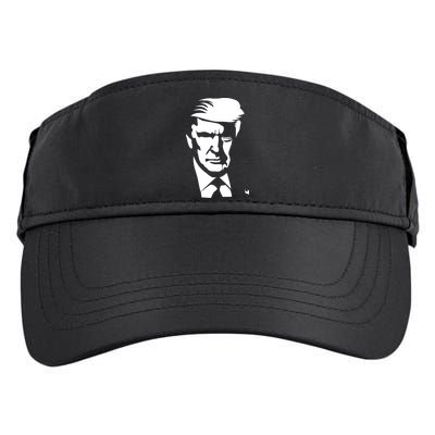 Donald Trump Silhouette Adult Drive Performance Visor