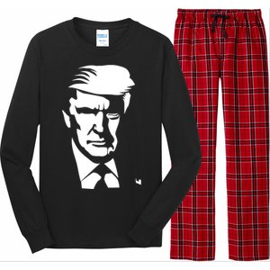 Donald Trump Silhouette Long Sleeve Pajama Set