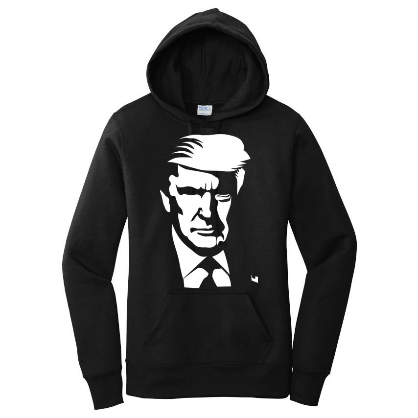 Donald Trump Silhouette Women's Pullover Hoodie