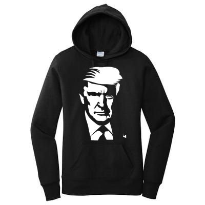 Donald Trump Silhouette Women's Pullover Hoodie