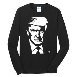 Donald Trump Silhouette Tall Long Sleeve T-Shirt