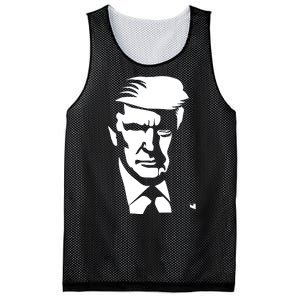 Donald Trump Silhouette Mesh Reversible Basketball Jersey Tank