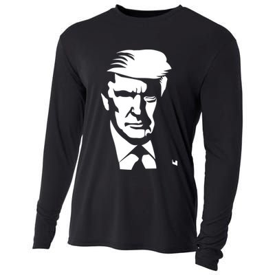 Donald Trump Silhouette Cooling Performance Long Sleeve Crew