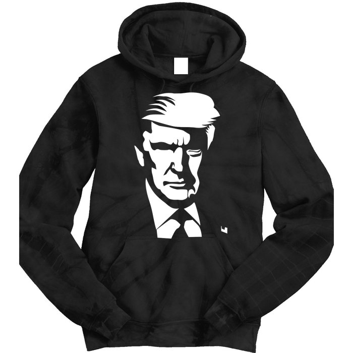 Donald Trump Silhouette Tie Dye Hoodie