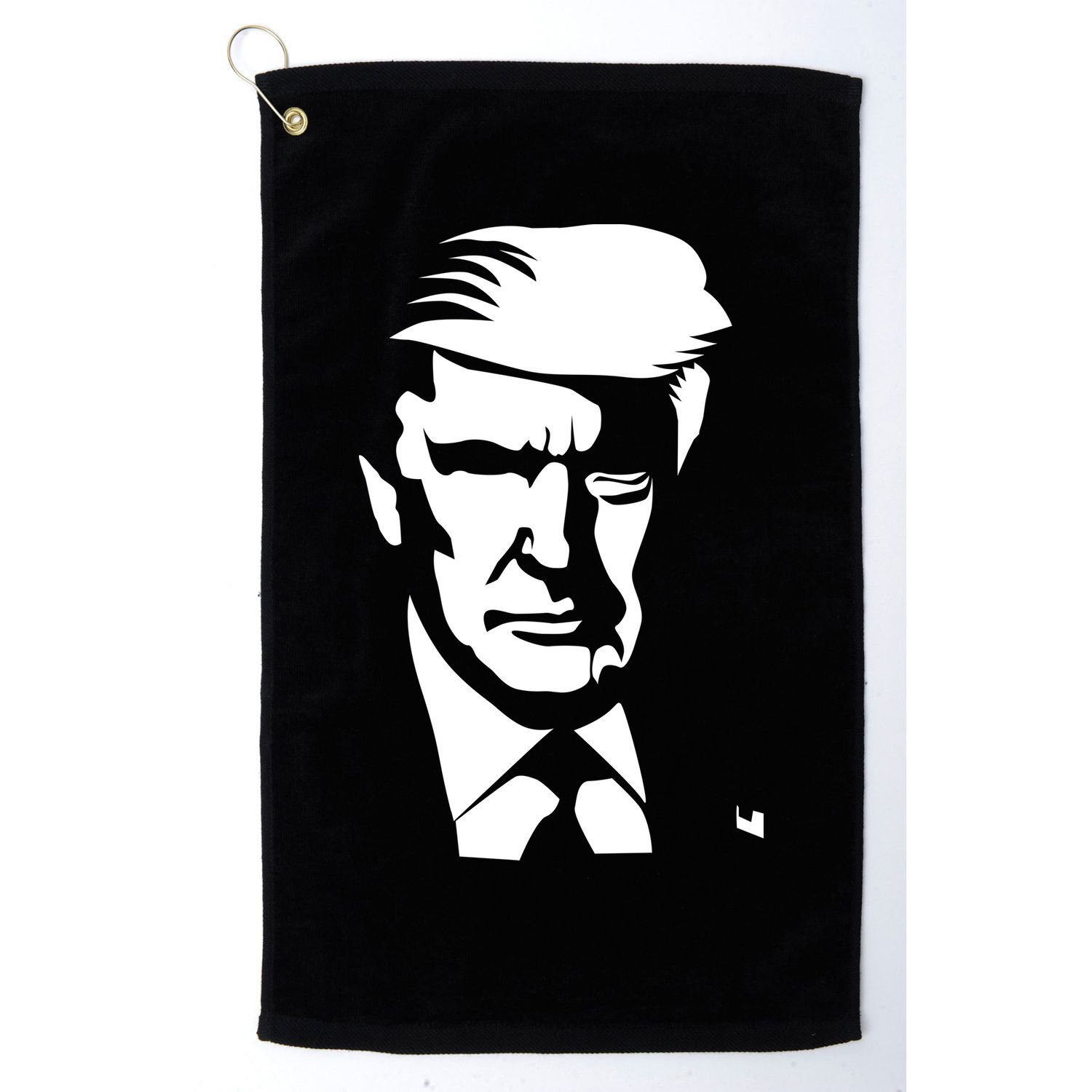 Donald Trump Silhouette Golf Towel
