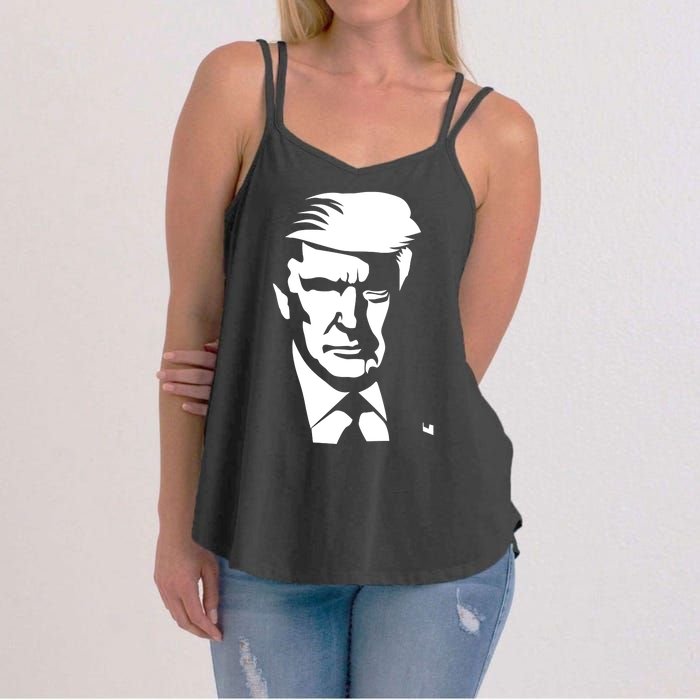 Donald Trump Silhouette Women's Strappy Tank