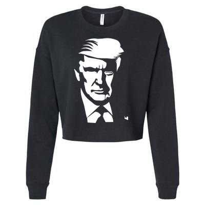 Donald Trump Silhouette Cropped Pullover Crew