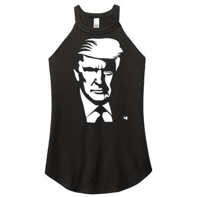 Donald Trump Silhouette Women’s Perfect Tri Rocker Tank