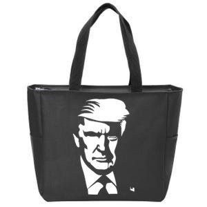 Donald Trump Silhouette Zip Tote Bag