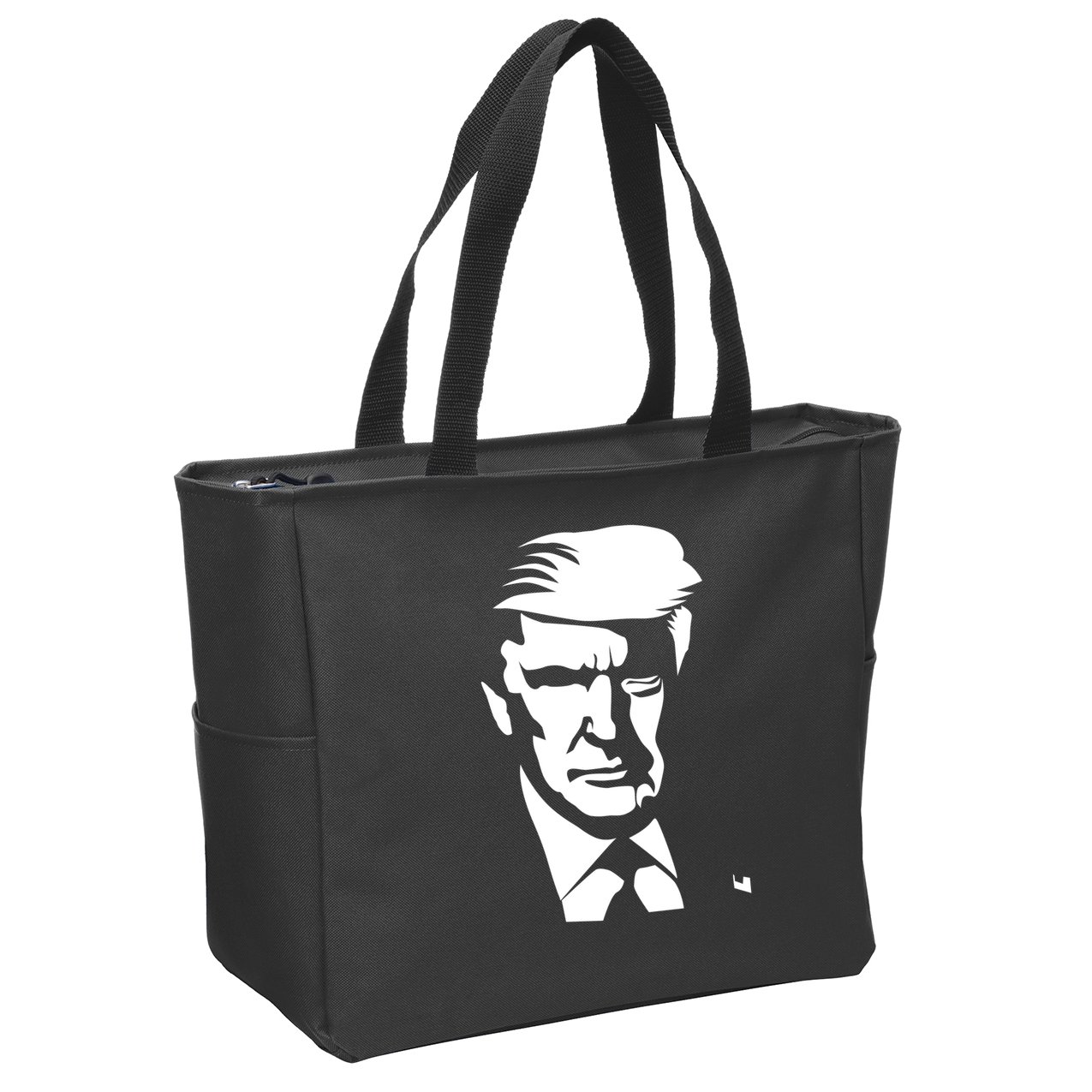 Donald Trump Silhouette Zip Tote Bag