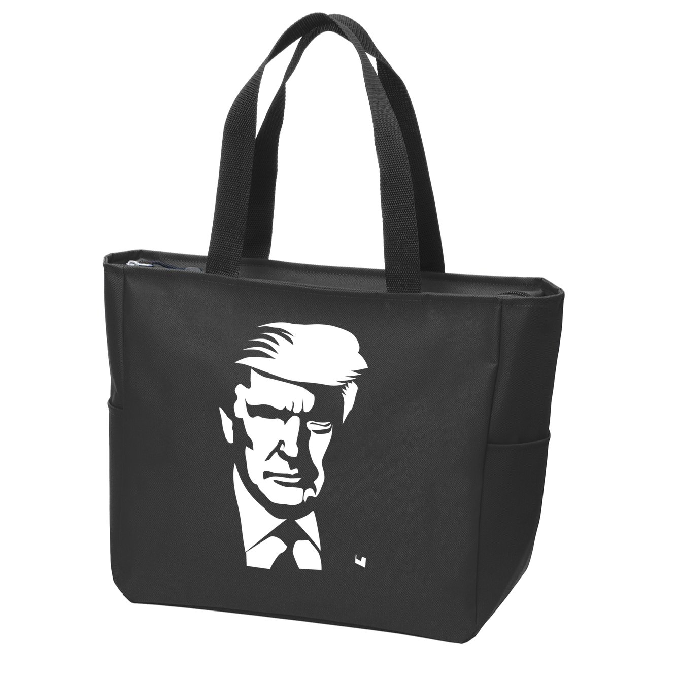 Donald Trump Silhouette Zip Tote Bag